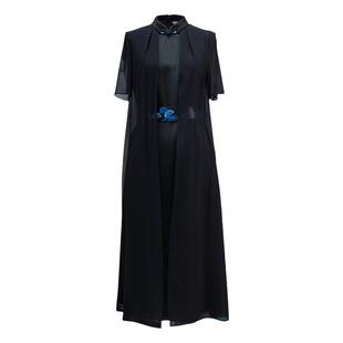 夏季中式醋酸桑蚕丝精致刺绣女士优雅气质日常通勤宽松瑞云连衣裙