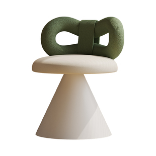 设计师款凳子绿色化妆凳可爱创意梳妆凳好看化妆椅设计感梳妆椅子