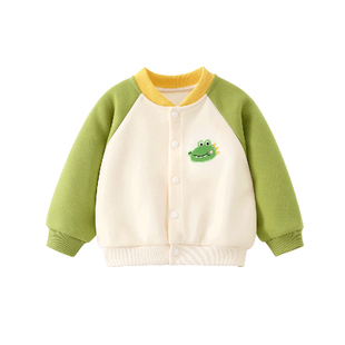 【特价清仓】宝宝外套春秋款男童棒球服春秋女童夹克儿童上衣婴儿