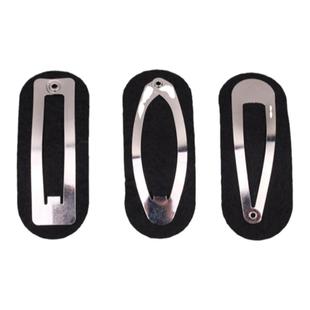 不织布diy材料5-6cm方型bb夹水滴夹椭圆夹无纺布组合手工饰品配件