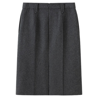 RUISHI芮时 “简意寻冬”羊毛混纺直筒高智感气质通勤半身裙女冬