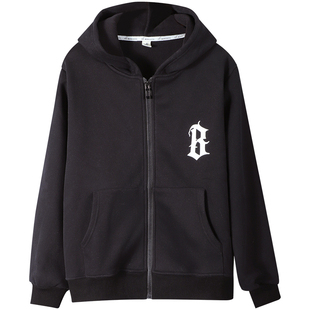 胖童装男大童秋冬装一体绒加绒卫衣加大加肥胖男孩中学生外套加厚