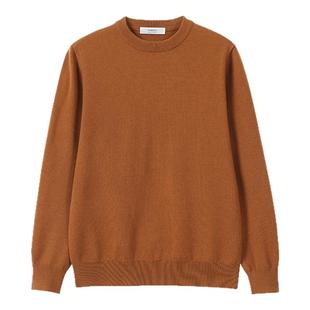 【问道·含棉羊毛毛衣】秋冬新款5A抗菌保暖亲肤圆领针织衫W6866