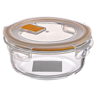 贝果盒日本luntayo食品玻璃饭盒碗微波加热便当三明治密封保鲜盒