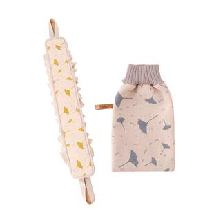 搓澡巾不伤皮肤女士不疼细砂家用洗澡巾纯棉双面印花搓灰无痛手套