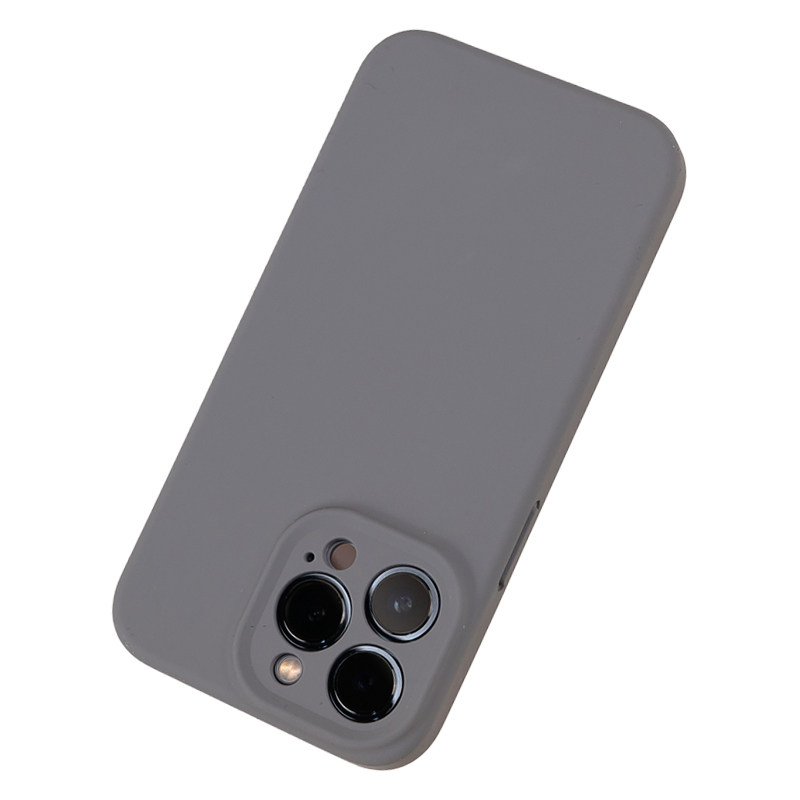 适用苹果iphone14promax手机壳iphone15promax暗紫plus软pro磨砂13液态MAX硅胶14pr