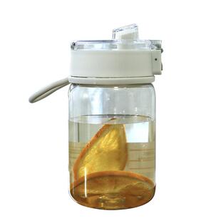 女学生防摔水杯塑料夏日随手杯高颜值简约咖啡杯男生杯子外出便携