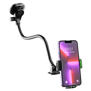 加长车载手机支架玻璃工作仪表台吸盘大型箱式客货汽车导航软管架