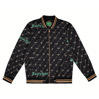 【弹力抗皱】Raidy Boer/雷迪波尔针织螺纹棒球领夹克外套 男3021