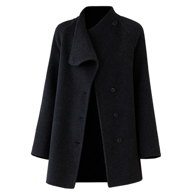 双面山羊绒大衣女2025秋冬新中长款韩版设计感呢子超细羊毛呢外套