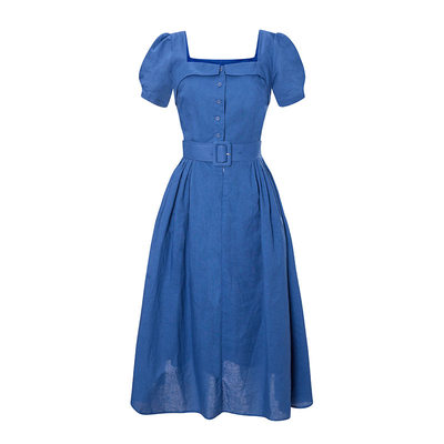 赫本风A字大摆裙伞裙连衣裙