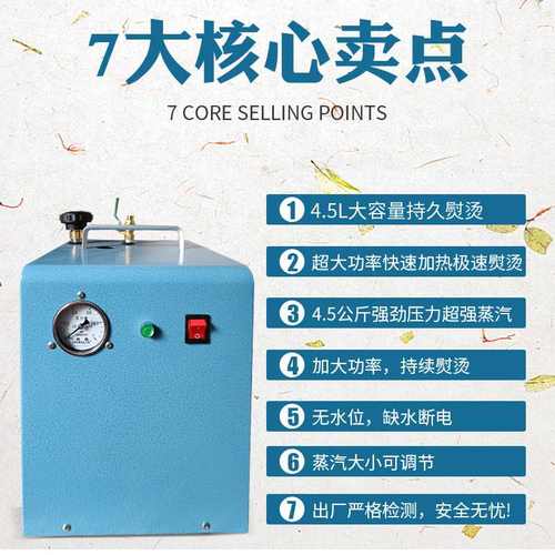 锅炉熨斗全蒸汽大烫调压烫斗蒸汽发生器家用工业用半自动加水加热