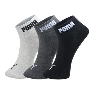 PUMA彪马袜子男女士四季通用短筒棉袜运动休闲吸汗透气棉袜3双装