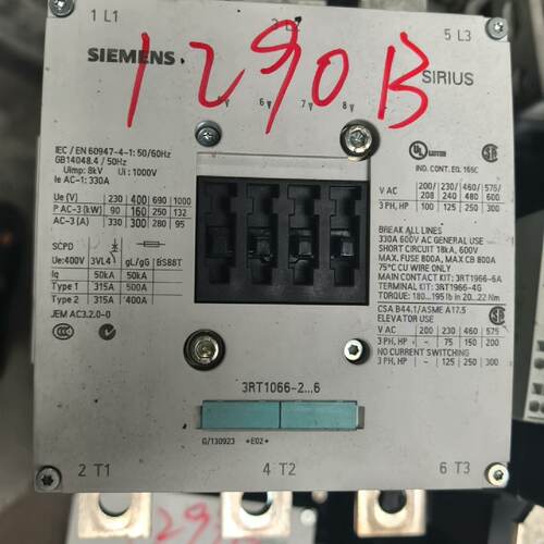 【询价】接触器3RT1066-2…6适用