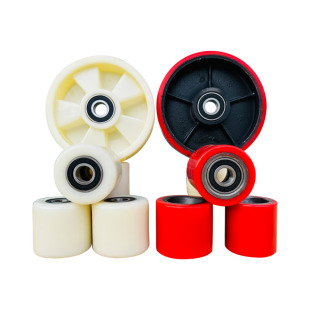 叉车轮子配件大全手动叉车轮子液压手推聚氨酯轮地牛电动叉车轮子