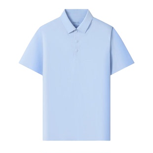冰丝速干POLO衫t恤刺绣定制印logo字夏季团建活动翻领短袖工作服