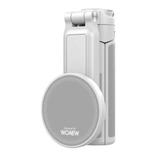 wonew七彩蜗牛三合一迷你手持磁吸自拍杆自拍便携神器桌面vlog拍照手机支架三脚架拍摄稳定手柄直播手机架