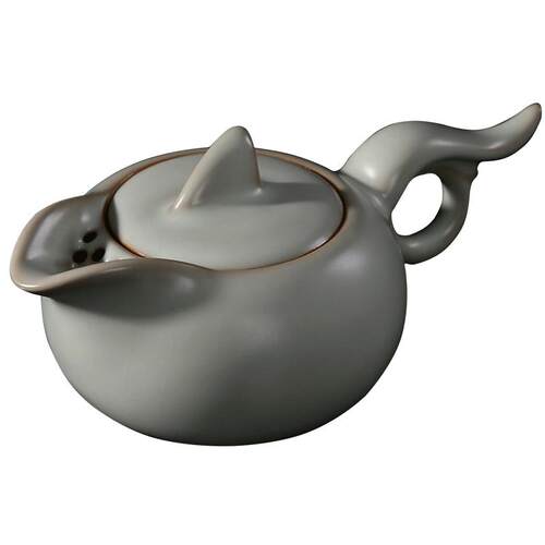 汝窑茶壶台湾冠杰内开片汝瓷功夫茶具开片可养功夫茶器单壶包邮