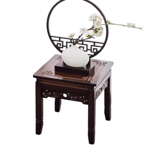 花架客厅落地式花台客厅花几鱼缸架靠山石底盘仿古中式室内花盆架