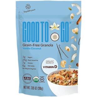 美国直邮 GOOD TO GO Chocolate keto Granola 生酮早餐营养麦片