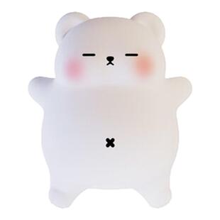 呼噜熊宝小夜灯硅胶卧室儿童睡眠婴儿喂奶哄睡助眠神器伴睡床头灯