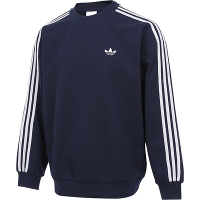 adidas阿迪达斯三叶草男子3S CREW运动休闲套头衫卫衣KG3899