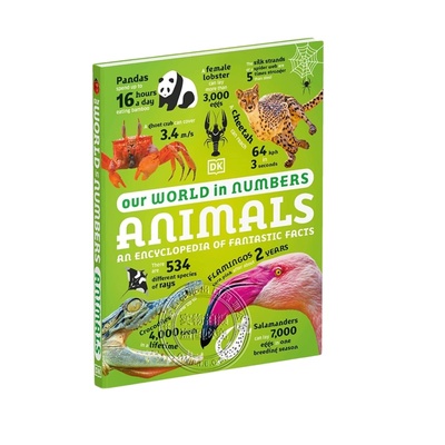 英文原版 DK 我们的数字世界 Our World in Numbers Animals: An Encyclopedia of Fantastic Facts 神奇事实百科全书