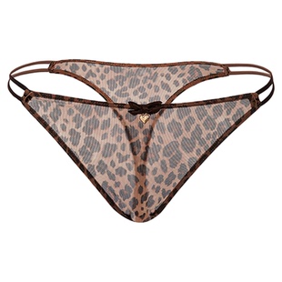 「LA」Xcat·骄纵野猫|欲焰系列*纯欲性感豹纹网纱女士丁字内裤