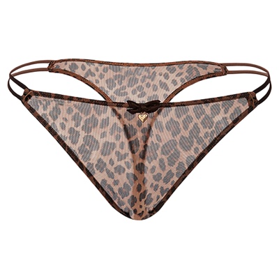 欧美性感豹纹透气低腰内裤