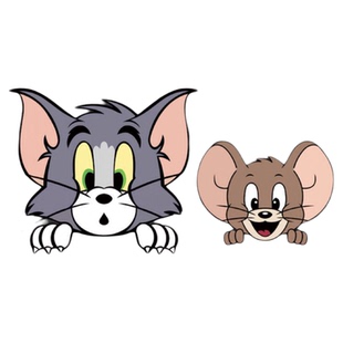 新款猫和老鼠创意卡通车贴电动摩托车身玻璃搞笑创意划痕通用车贴