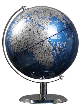 地球仪摆件创意双轴黑金