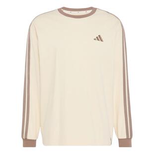 纯棉休闲时尚针织宽松圆领长袖T恤男装秋季adidas阿迪达斯轻运动