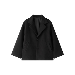 虾酱麻麻男童毛呢西装外套冬装2025新款男孩礼服洋气韩范儿童西服