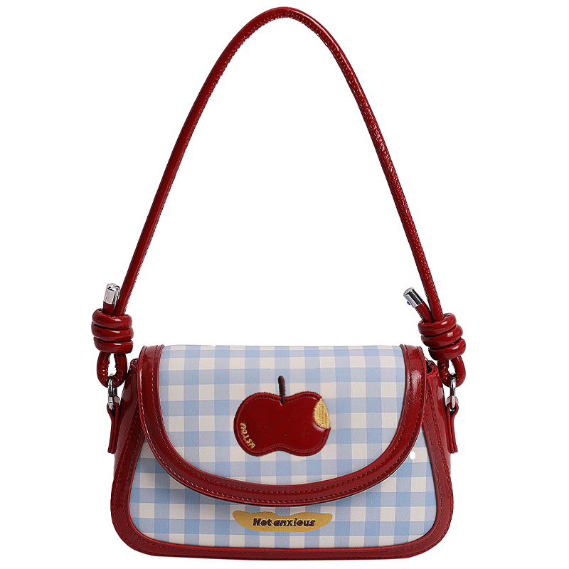 可爱红色小包包女2025新款夏季单肩腋下包时尚学生通勤斜挎小方包