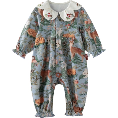 [林深时见鹿]aqpa爱帕婴儿连体衣哈衣春新款新生儿宝宝衣服外出服
