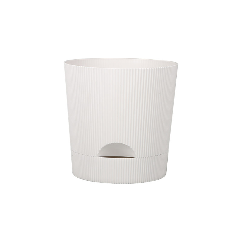 兰花花盆塑料直筒种植盆控根盆家用桌面带托盘透气吸水花盆小号厚