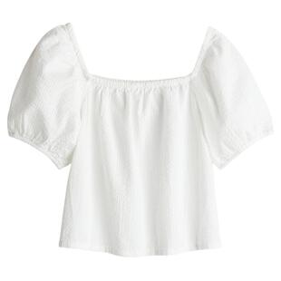 HM衬衫童装儿童女童夏季棉质泡泡纱上衣1272431