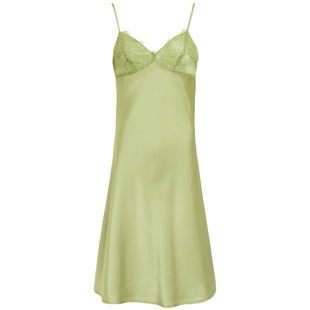 NoirTease奈黎诗夏季性感丝质薄款睡裙女士纯欲蕾丝打底吊带睡衣