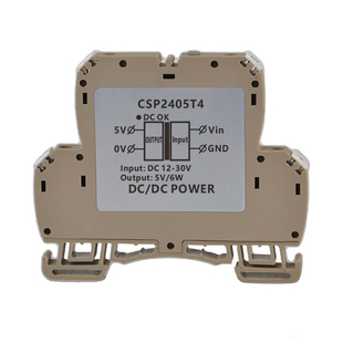 24v转5V DCDC隔离稳压电源模块输出宽压输入12v-30V导轨6W/1200mA