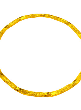 时尚简约扭纹磨砂镀黄金色女手镯