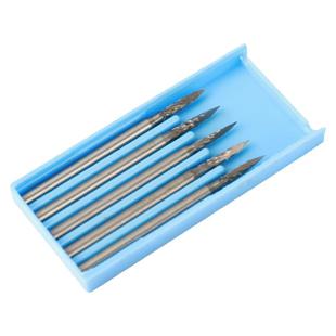 尖刀针圆刀针电动高速钨钢铣刀核雕刀旋转木工微雕牙机磨针雕刻针