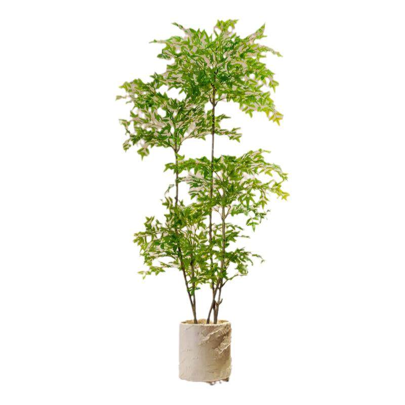 仿真绿植南天竹落地盆栽客厅摆件