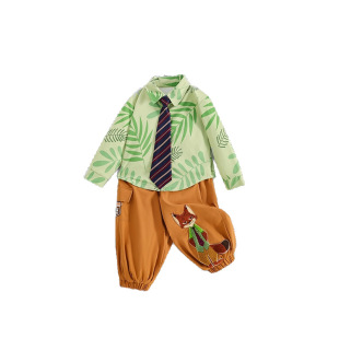 男童尼克两件套装衣服秋冬加绒疯狂动物城2尼克服装生日cos演出服