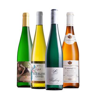 超值4支德国雷司令摩泽尔半甜白雷司令珍藏白葡萄酒德森官方正品