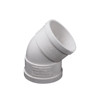塑胶UPVC弯头11.25度15度22.5度30度弯头110排水管件下水配件