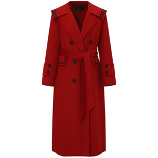 莱芙艾迪儿秋冬女装时髦摩登气质毛呢外套优雅通勤韩版显瘦外套