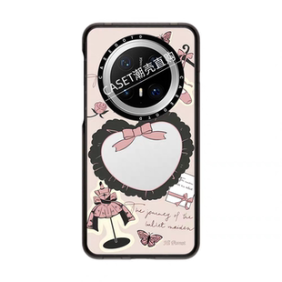 CASEOOTD森林早报蝴蝶结适用于华为Mate80pro/70/70Pro手机壳透明60/mate60pro保护壳80promax/mate70pro防摔