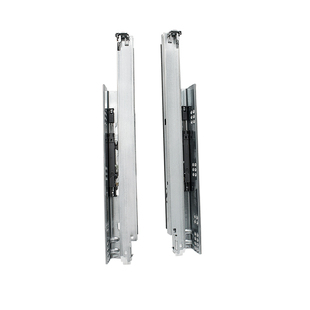 进口BLUM百隆阻尼托底轨隐藏滑轨全拉出反弹轨道缓冲抽屉按弹三节