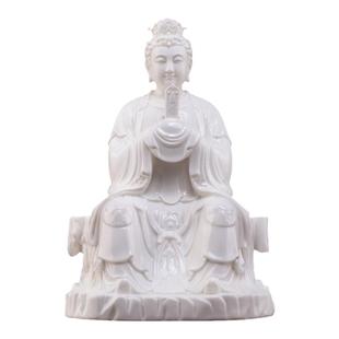 戴玉堂泰山奶奶神像碧霞元君像真身陶瓷佛像娘娘圣母家用供奉摆件