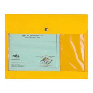 日本Penco 复古文具收纳包 A6 A5 按扣卡片手帐素材票据收纳袋